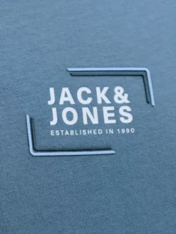 Jack & Jones T-Shirt Corp Graphic 12268415 Niebieski Regular Fit