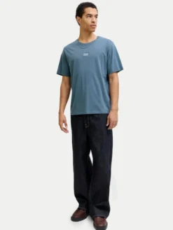 Jack & Jones T-Shirt Corp Graphic 12268415 Niebieski Regular Fit