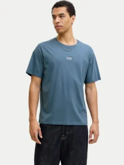 Jack & Jones T-Shirt Corp Graphic 12268415 Niebieski Regular Fit