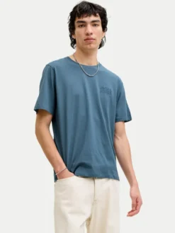 Jack & Jones T-Shirt Corp 12151955 Niebieski Regular Fit