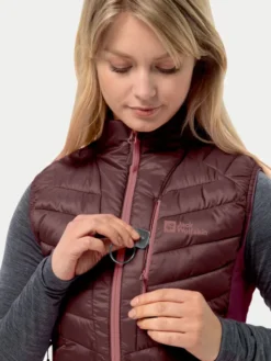 Jack Wolfskin Bezrękawnik Routeburn Pro Ins Vest 1207202 Bordowy Slim Fit