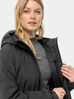 Jack Wolfskin Kurtka zimowa Heidelstein Ins Jkt 1115681 Czarny Regular Fit