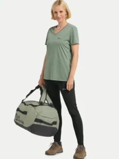 Jack Wolfskin Legginsy Klintal 1508901 Czarny Slim Fit