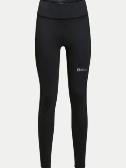 Jack Wolfskin Legginsy Klintal 1508901 Czarny Slim Fit