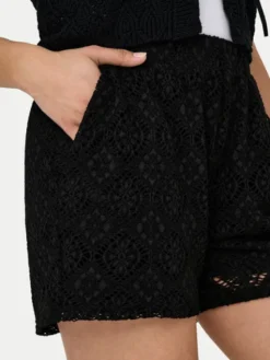 JDY Szorty materiałowe Eva 15351501 Czarny Loose Fit