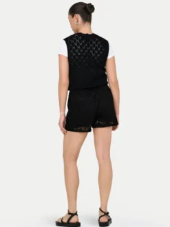 JDY Szorty materiałowe Eva 15351501 Czarny Loose Fit