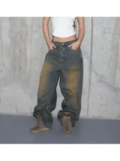 2005 Jeansy Ultra Baggy Fit Corrode Blue Denim Niebieski Baggy Fit