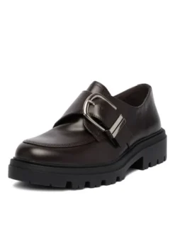 JENNY Loafersy CEO-295FF Bordowy