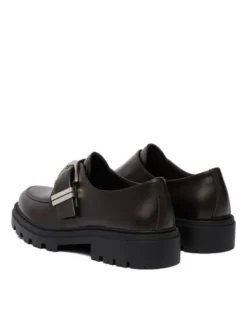 JENNY Loafersy CEO-295FF Bordowy