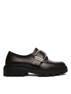 JENNY Loafersy CEO-295FF Bordowy