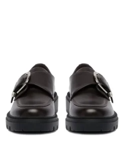 JENNY Loafersy CEO-295FF Bordowy