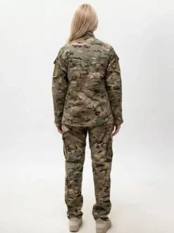Jigga Wear Komplet kurtka przeciwdeszczowa i spodnie Mundur Militarny Taktyczny moro camo harcerstwo 130539 Brązowy Regular Fit