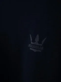 Jigga Wear Komplet t-shirtów Zestaw 3 T-Shirtów Niebieski / Czerwony / Granatowy Jigga Wear Tonal Crown L Czarny Regular Fit