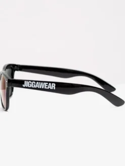 Jigga Wear Okulary przeciwsłoneczne Okulary Przeciwsłoneczne Czarne / Fioletowe Lustro Jigga Wear Name Wayfarer uni Czarny