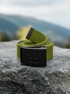 Jigga Wear Pasek Męski Pasek Parciany Oliwkowy Jigga Wear Simple Crown uni Zielony