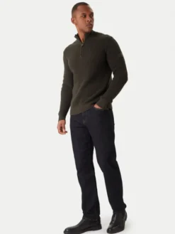 JOOP! Jeans Sweter Henrios 30047663 Zielony Modern Fit