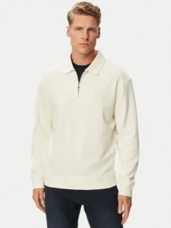 JOOP! Jeans Sweter Jjj-Davon 30103327 Kremowy Regular Fit