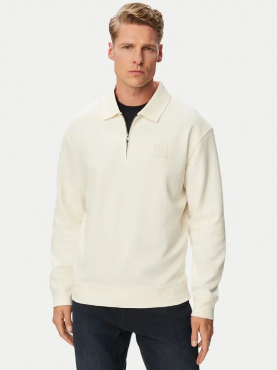JOOP! Jeans Sweter Jjj-Davon 30103327 Kremowy Regular Fit