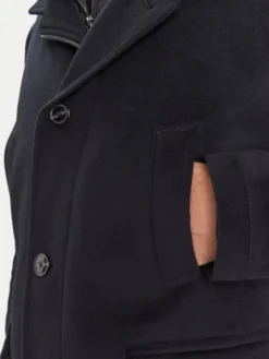 JOOP! Płaszcz wełniany 17 JO-48Gary 30048807 Granatowy Regular Fit