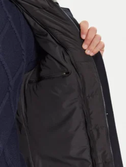 JOOP! Płaszcz wełniany 17 JO-48Gary 30048807 Granatowy Regular Fit