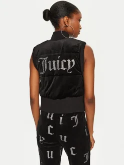 Juicy Couture Bezrękawnik Thunder JCOGL224555 Czarny Slim Fit