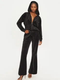 Juicy Couture Bluza Halan JCWAS24342 Czarny Oversize