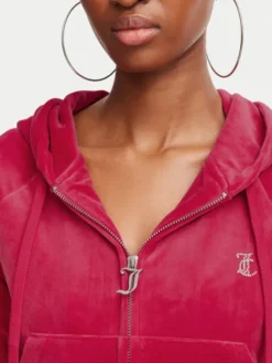Juicy Couture Bluza Madison  JCWA122001 Czerwony Slim Fit