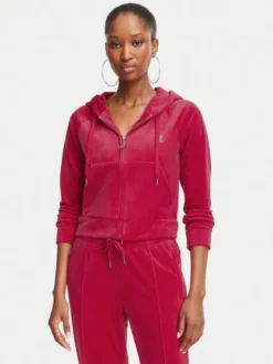 Juicy Couture Bluza Madison  JCWA122001 Czerwony Slim Fit