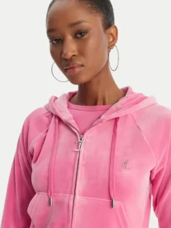 Juicy Couture Bluza Madison JCWAS126326 Różowy Slim Fit