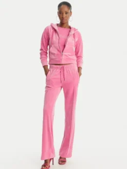 Juicy Couture Bluza Madison JCWAS126326 Różowy Slim Fit