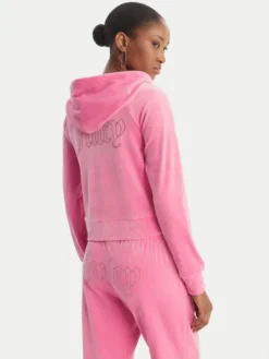 Juicy Couture Bluza Madison JCWAS126326 Różowy Slim Fit