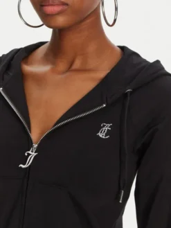 Juicy Couture Bluza Ola JCWAS125310 Czarny Slim Fit