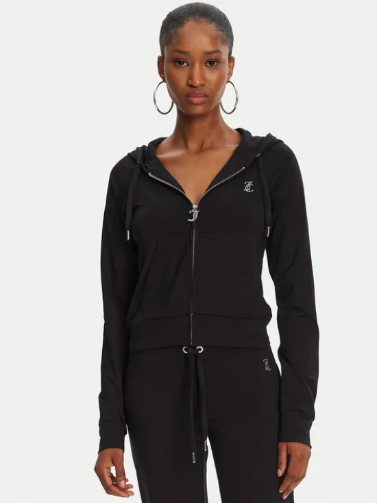 Juicy Couture Bluza Ola JCWAS125310 Czarny Slim Fit