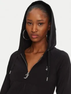 Juicy Couture Bluza Ola JCWAS125310 Czarny Slim Fit