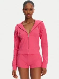 Juicy Couture Bluza Ola JCWAS125310 Różowy Slim Fit