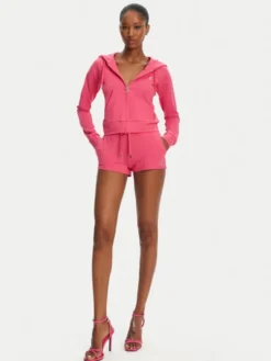 Juicy Couture Bluza Ola JCWAS125310 Różowy Slim Fit