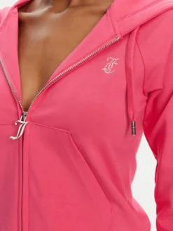 Juicy Couture Bluza Ola JCWAS125310 Różowy Slim Fit