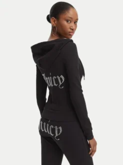 Juicy Couture Bluza Oola JCWAS126306 Czarny Slim Fit