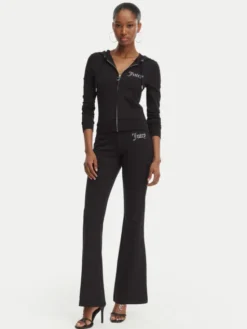 Juicy Couture Bluza Oola JCWAS126306 Czarny Slim Fit