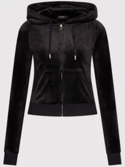 Juicy Couture Bluza Robertson JCAP176 Czarny Slim Fit
