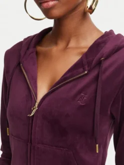 Juicy Couture Bluza Robertson JCAP176G Fioletowy Slim Fit