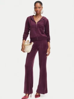 Juicy Couture Bluza Robertson JCAP176G Fioletowy Slim Fit
