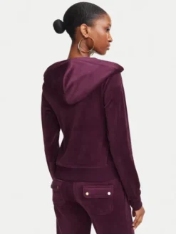 Juicy Couture Bluza Robertson JCAP176G Fioletowy Slim Fit