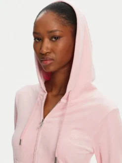 Juicy Couture Bluza Robertson JCAP176 Różowy Slim Fit