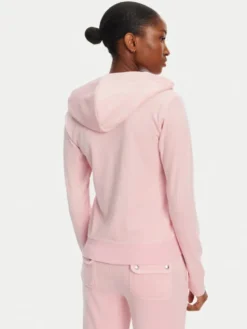 Juicy Couture Bluza Robertson JCAP176 Różowy Slim Fit