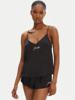 Juicy Couture Koszulka piżamowa JCLCT125511 Czarny Regular Fit