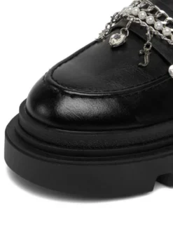 Juicy Couture Loafersy CEO-HY63020S-6A Czarny