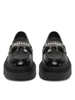 Juicy Couture Loafersy CEO-HY63020S-6A Czarny