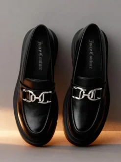 Juicy Couture Loafersy CEO-HY63020S-6 Czarny