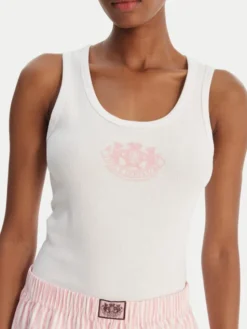 Juicy Couture Piżama Dog Crest JCYPJ126860 Różowy Slim Fit